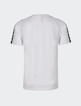 Camiseta Kappa COEN SLIM - Blanco Negro