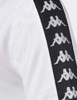 Camiseta Kappa COEN SLIM - Blanco Negro