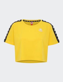 Camiseta Kappa APUA - Amarillo Negro