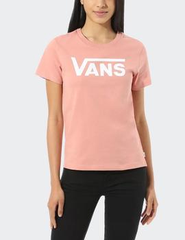 Camiseta Vans FLYING V CREW - Rosa