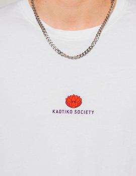 Camiseta KAOTIKO LOTUS BLOOM - Blanco