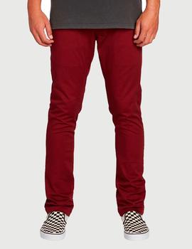 Pantalón VOLCOM FRICKIN SKINNY CHINO PANT - CABERNET