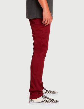 Pantalón VOLCOM FRICKIN SKINNY CHINO PANT - CABERNET