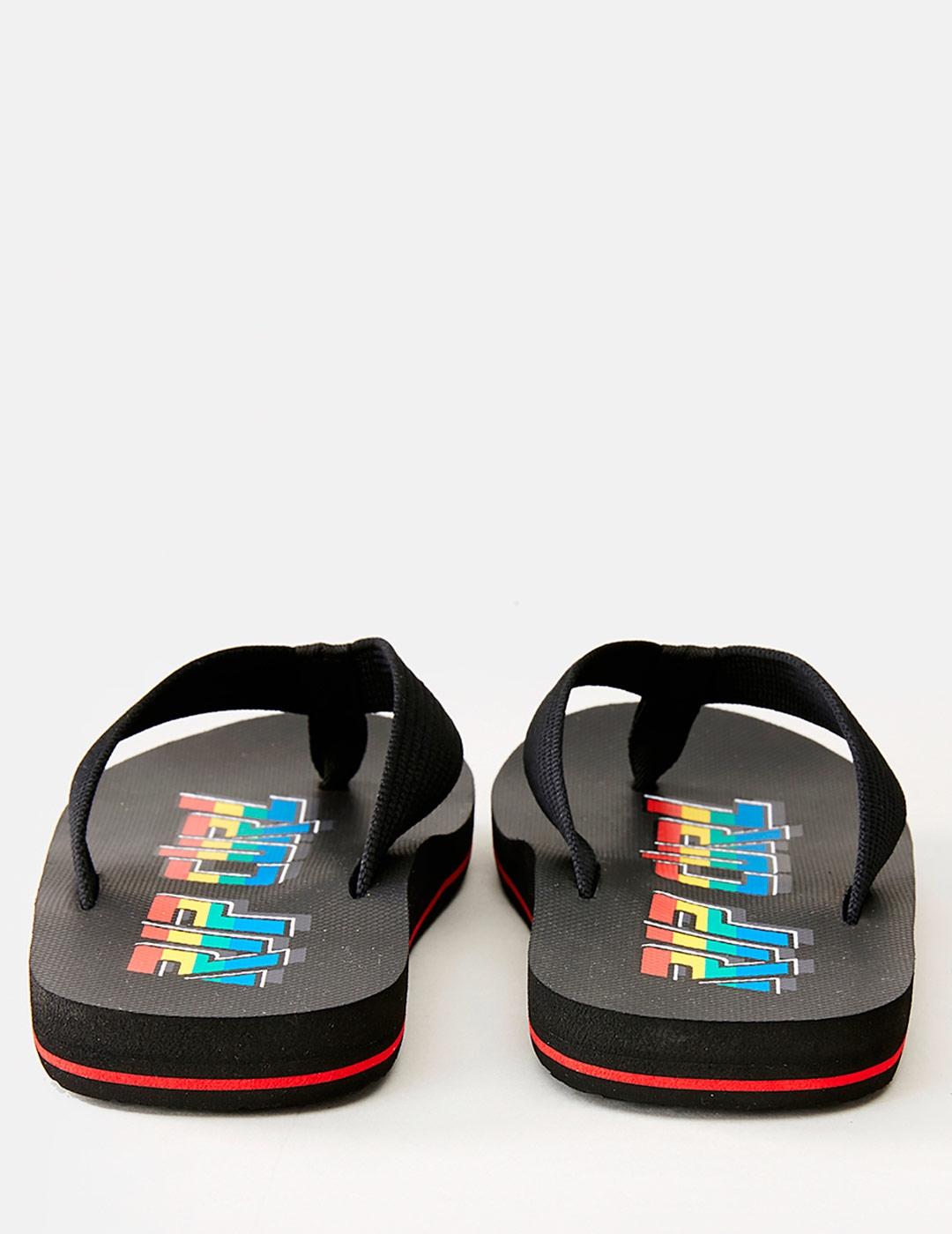 Chanclas RIP CURL BOB CUSH OPEN TOE - Black Red Blue