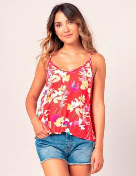 Camiseta RIP CURL SUGAR BLOOM SINGLET - Bright Red