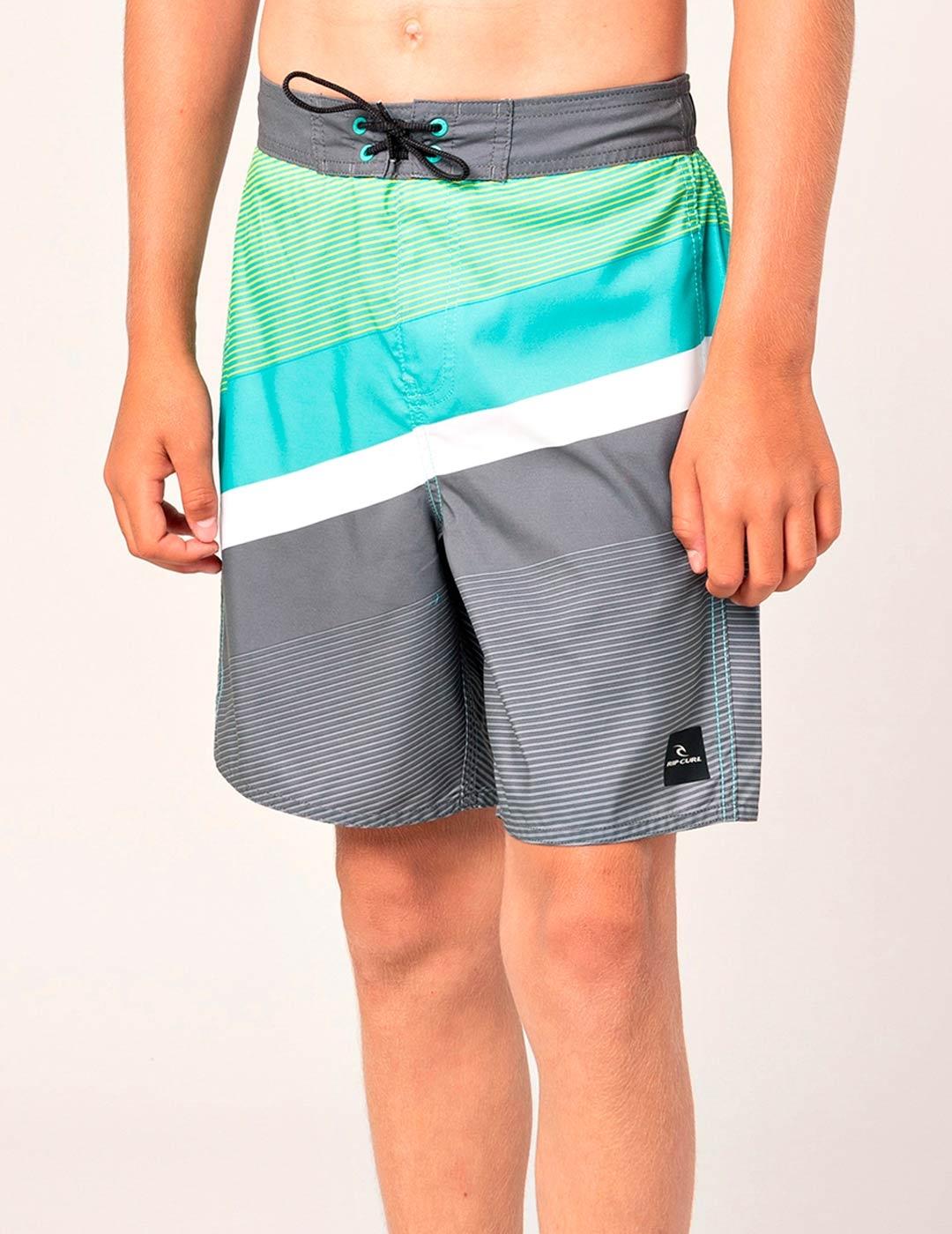 Bañador RIP CURL JR INVERT S/E 16' - Turquoise