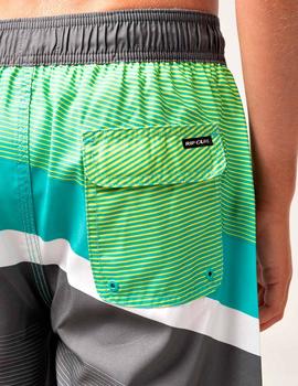 Bañador RIP CURL JR INVERT S/E 16' - Turquoise