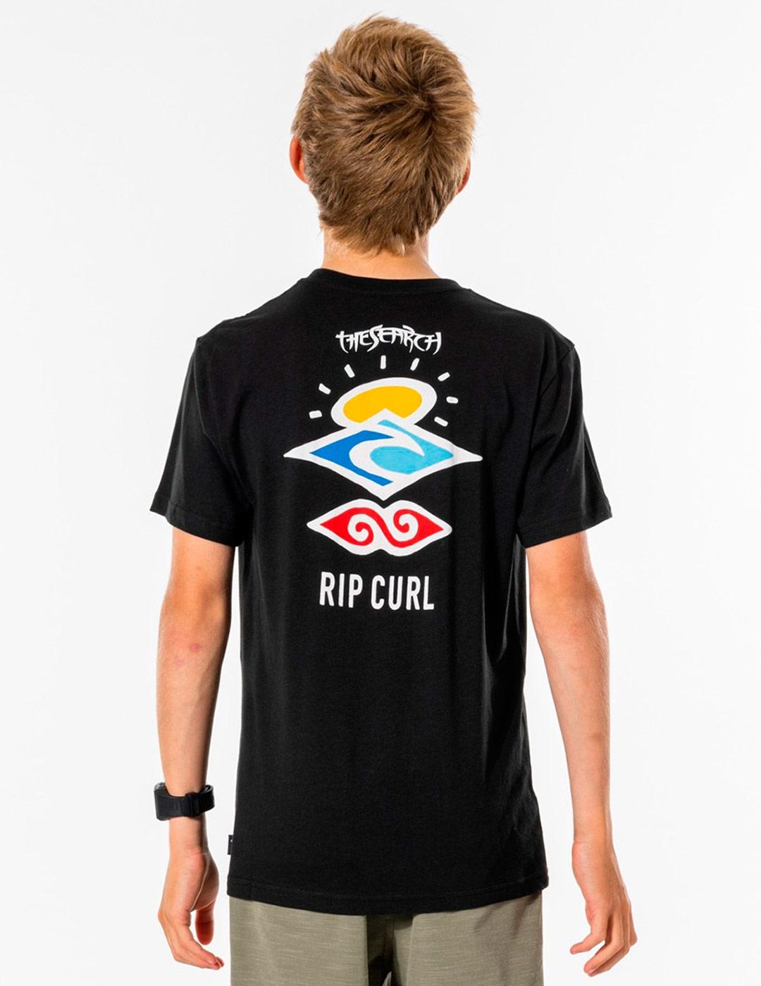 Camiseta RIP CURL JR SEARCH ICON - Black