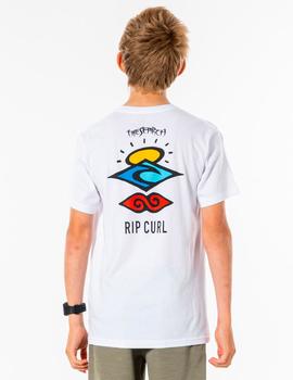 Camiseta RIP CURL SEARCH ICON - White (Junior)