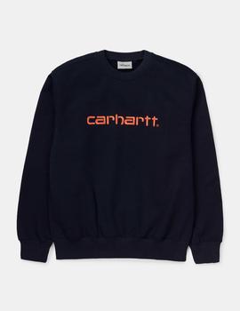 Sudadera Carhartt Sweatshirt - Dark navy clockwork