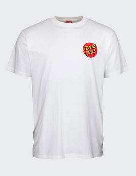 Camiseta SANTA CRUZ CLASSIC DOT CHEST - Blanco