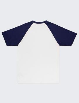 Camiseta SANTA CRUZ CLASSIC DOT RAGLAN- Azul Marino Blanco