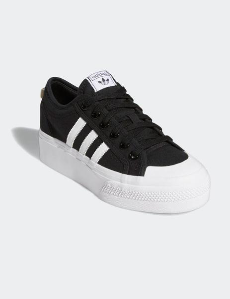 ADIDAS NIZZA PLATFORM - Negro/Blanco