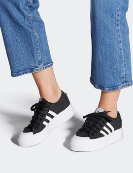 Zapatillas ADIDAS NIZZA PLATFORM - Negro/Blanco