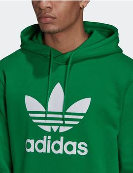 Sudadera ADIDAS con capucha TREFOIL - Verde/Blanco