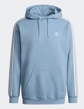 Sudadera ADIDAS con capucha 3-STRIPES - Azul Claro