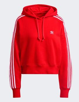 Sudadera ADIDAS con capucha SHORT - Rojo