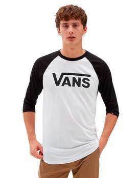 Camiseta VANS CLASSIC RAGLAN - White/Black