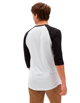 Camiseta VANS CLASSIC RAGLAN - White/Black