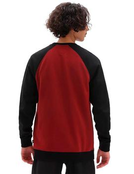 Sudadera VANS Crew RUTLAND III - Pomegranate/Black