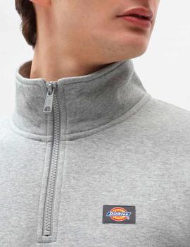 Sudadera OAKPORT QUARTER ZIP - Grey Melange