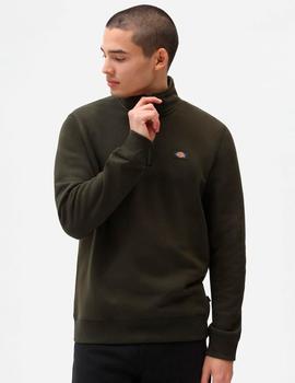 Sudadera DICKIES OAKPORT QUARTER ZIP  - Olive Green