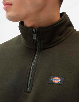 Sudadera DICKIES OAKPORT QUARTER ZIP  - Olive Green