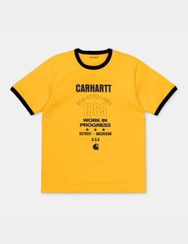 Camiseta Carhartt RINGER 1889 - Sunflower dark navy