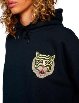 Sudadera Mujer LEINES TIGERFACE - True Black