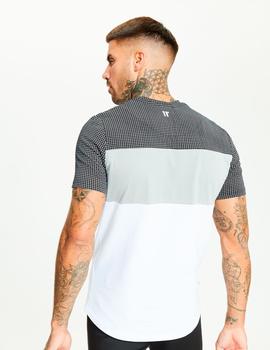 Camiseta CUT&SEW MUSCLE FIT - White / Silver / Bla