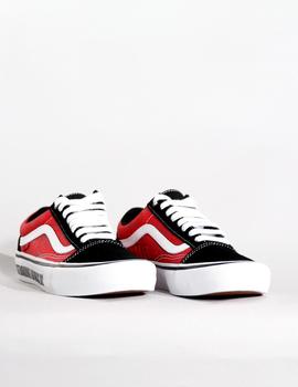 Zapatillas OLD SKOOL PRO - BAKER BLACK WHITE RED