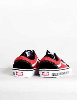 Zapatillas OLD SKOOL PRO - BAKER BLACK WHITE RED