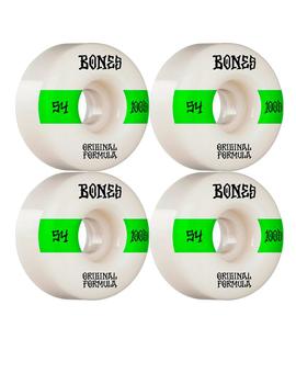 Ruedas BONES 100'S V4 54MM 100A - Blanco (4 Ruedas)