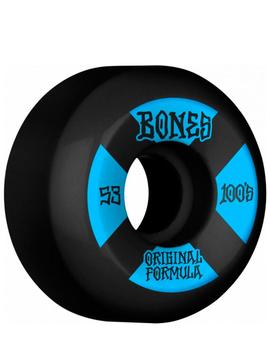 Ruedas BONES 100'S V5 53MM 100A - OGF Black (4 Ruedas)
