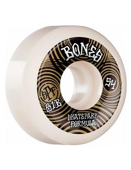 Ruedas BONES RIPPLES 54MM 81B (101A) - Blanco (4 ruedas)