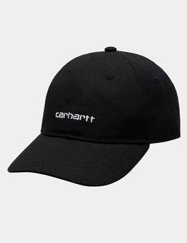 Gorra Carhartt CANVAS SCRIPT - Black / White
