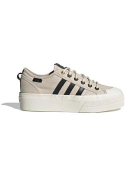 Zapatillas ADIDAS NIZZA PLATFORM - Beige/Negro