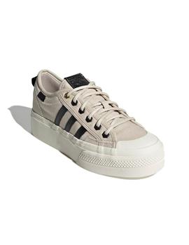 Zapatillas ADIDAS NIZZA PLATFORM - Beige/Negro
