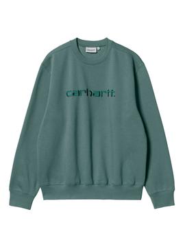 Sudadera Crew CARHARTT SWEAT - Eucalyptus / Frasie