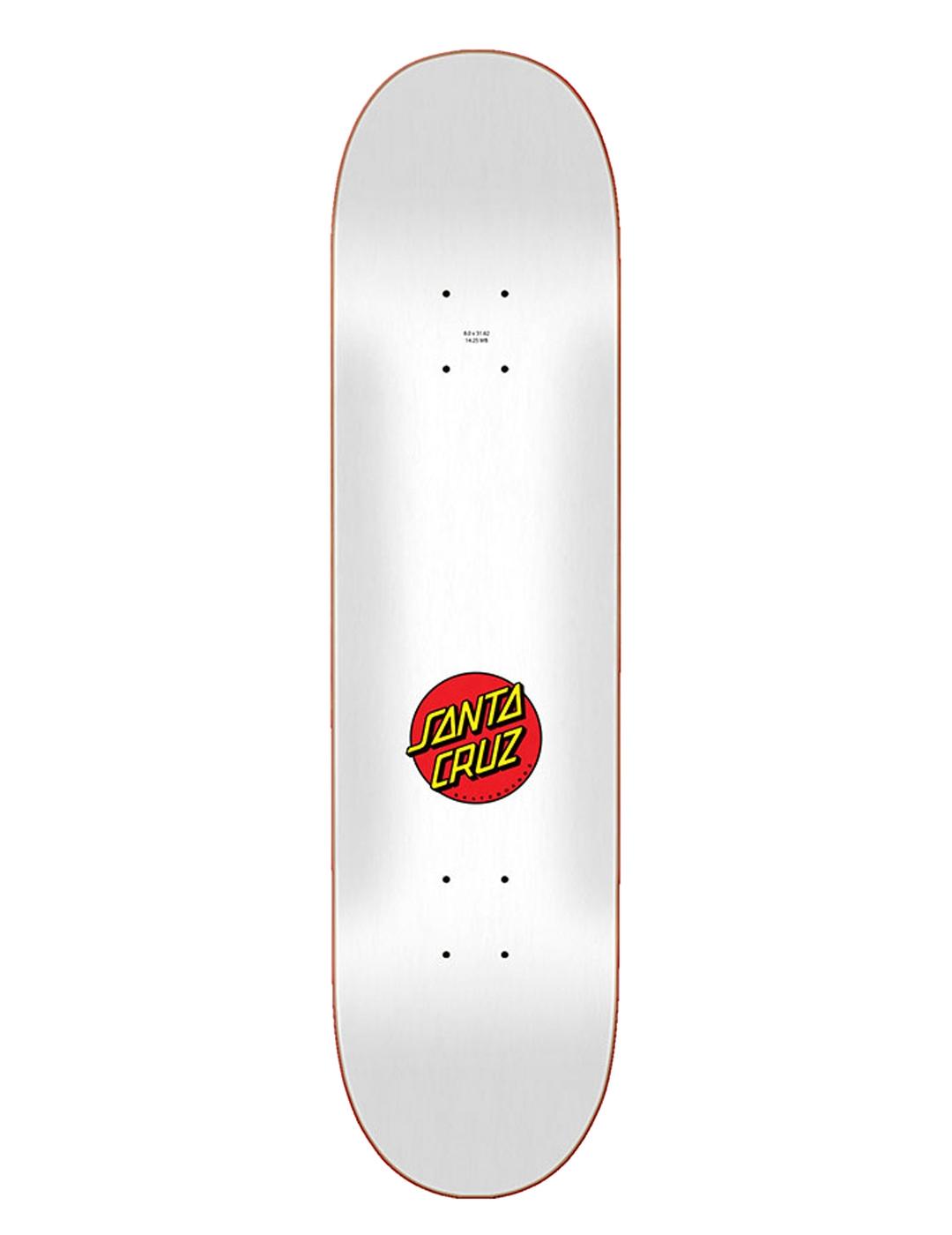 Tabla Skate CLASSIC DOT 8.00' x 31.62'  - Blanco