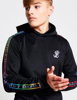 Sudadera Capucha TAPED OVERHEAD - Black