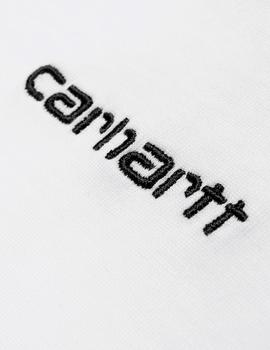 Camiseta CARHARTT SCRIPT EMBROIDERY - White Black