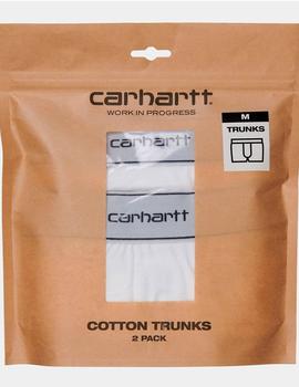 Boxer CARHARTT COTTON TRUNKS - White + White