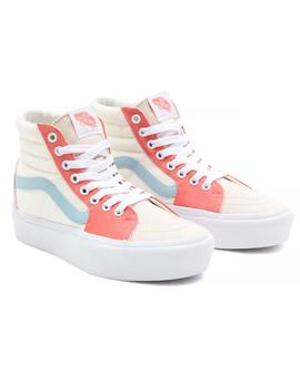 Zapatillas SK8-HI PLATFORM 2.0-Pastel Block/Tue Wh