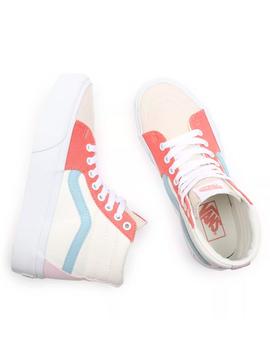 Zapatillas SK8-HI PLATFORM 2.0-Pastel Block/Tue Wh