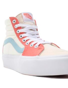 Zapatillas SK8-HI PLATFORM 2.0-Pastel Block/Tue Wh