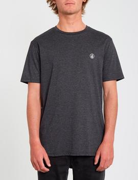 Camiseta VOLCOM CIRCLE BLANKS - Heather Black