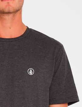 Camiseta VOLCOM CIRCLE BLANKS - Heather Black