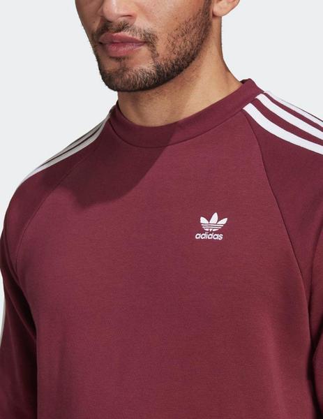 ADIDAS Crew 3-STRIPES - Burdeos