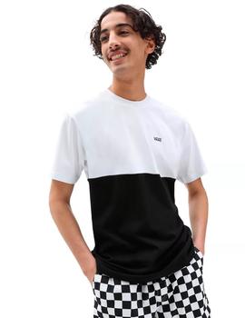 Camiseta VANS COLORBLOCK - Negro Blanco